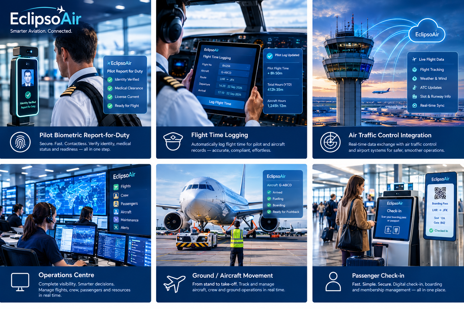 Six EclipsoAir solution concepts